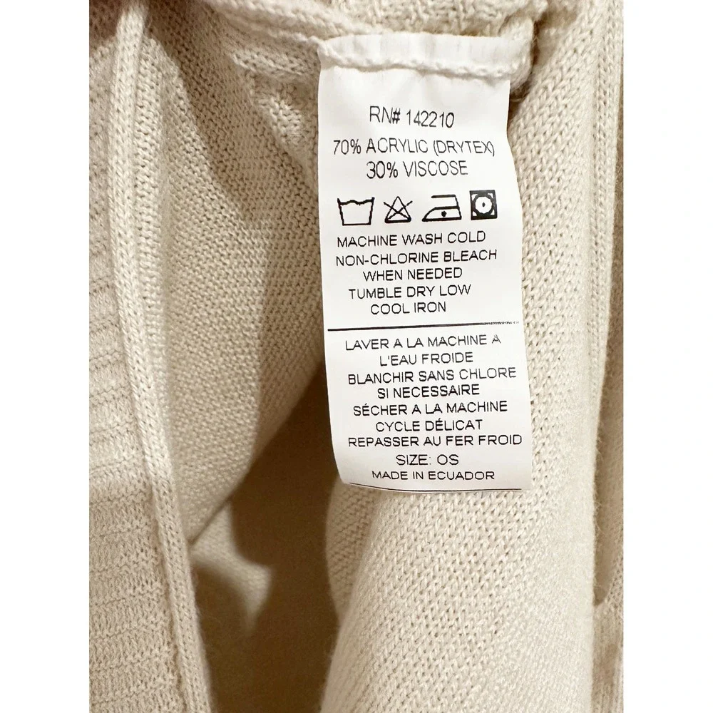 Mersea Catalina Crew Neck Traveler Sweater‎ in Sand Size 0S